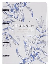 Тетрадь на кольцах «Harmony. Ветка на айвори» 80 листов в клетку, А5, сменный блок - Be Smart