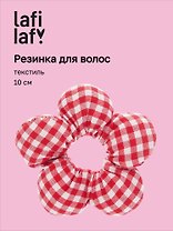 Резиночка Цветок Клеточка (текстиль) (10см) (12-2025093-24) (Lafilaf)