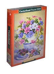Пазлы 1500 C-151189 Клематисы (68х47см) (коробка) (Castorland)