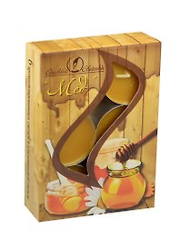 Набор чайных свечей Мед (6шт) (1256481)