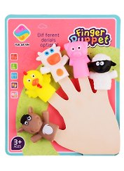 Набор Finger Puppet Пальчиковый театр Домашние животные (упаковка)3+