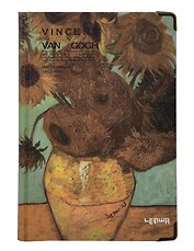 Книга для записей "Ван Гог. Подсолнухи" А5, твердая обложка