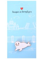 Значок СПб Нерпа (Подарок из Петербурга) (металл)