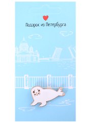 Значок СПб Нерпа (Подарок из Петербурга) (металл)
