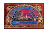 Сувенир, Магнит "Мост. ППК (грифоны)" 9*6см фольга [7112]