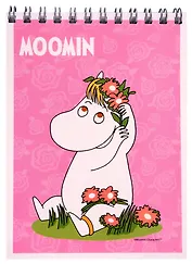 Блокнот А6 40 листов "Moomin" евроспираль, в ассортименте