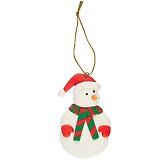 Новогоднее украшение «Снеговик», 5 х 9 см