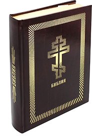 Библия. Книги Священного Писания Ветхого и Нового Завета (бордовая, рец. кожа)