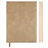 Ежедневник недат. А5+ 160л "Фланстер" бежевый, мягк.переплёт, иск.кожа, ляссе, подар.карт.коробка с ПВХ-крышкой - 1
