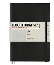 Книга для записей B5, 61 лист в клетку "Classic", мягкая обложка, черный, Leuchtturm1917