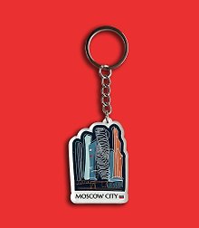 Брелок Москва Сити (Москва) (5х5) (KCH00-MSK0034-A-EN)