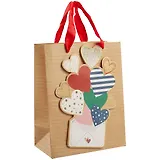 Пакет А5 23*18*10 Letter with love жен., бум.мат.ламинат, аппликация