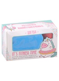 Фитнес набор Fitness time (единорожек) (лента-эспандер, набор резинок, инструкция) (10,3×6,8)