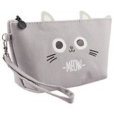 Косметичка на молнии Кошка Meow (20х11) (текстиль) (ПВХ бокс)