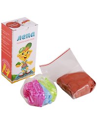 Песок Лепа с минеральным красителем (красный) (00-00000320) (0,5кг.) (+формочки Машинки) (3+) (коробка)