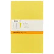 Набор книг для записей Moleskin Volant Large, 2 штуки, мягкая обложка, жёлтые, 48 листов, А5
