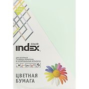 Цветная бумага бледно-зелёная 100 листов А4, Index Color