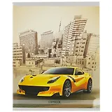 Тетрадь в линейку Listoff, "Спортивные машины", 48 листов, в ассортименте