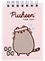 Блокнот А7 40л "Pusheen" евроспираль,выб.УФ-лак, ассорти - 0