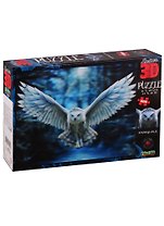 Пазл Super 3D, Ночной страж (Snowy Owl ) 500 эл.,61*46см. 10150