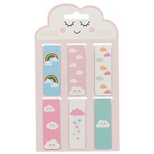 Магнитные закладки «Cloud style», 6 штук