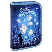 Пенал с наполнением «Sweet dreams», 1 отделение, 24 предмета, 21х14 см, Brauberg - 0