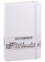Скетчбук 13*21, 80 листов "Sketchmarker" белый, нелинованный, 140г/м2, слоновая кость