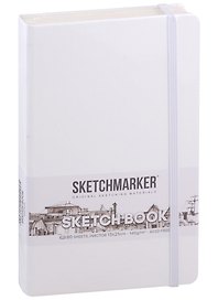 Скетчбук 13*21, 80 листов "Sketchmarker" белый, нелинованный, 140г/м2, слоновая кость