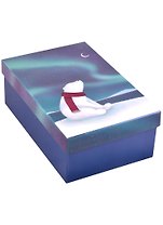  Коробка подарочная "Северное сияние" 21*14*8,5см, голография, картон 