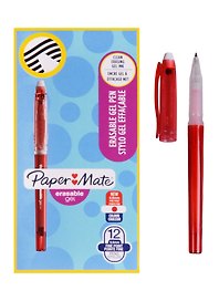 Гелевая ручка пиши-стирай красная Erasable, Paper Mate