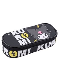 Пенал корпусный "Kuromi", черно-желтый,  22.5 х 9 х 5 см