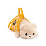 Мягкая игрушка Кот Барсик в сумке (35см) (бежевый) (2/24) (B1003/35)