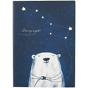 Тетрадь в линейку Starry night, B5, 40 листов, в ассортименте
