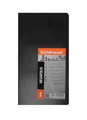 Визитница 96 карточек, пластиковая, черная, Erich Krause