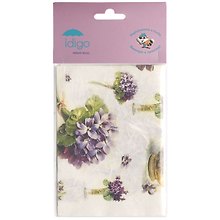 IDIGO декупажная карта 32*45 фиалки d124