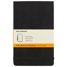 Книга для записей Moleskin Reporter, твёрдая обложка, чёрная, 120 листов, А5