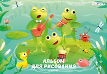 Альбом для рисования «Ква!» Listoff А4, 20 листов, склейка