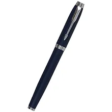 Ручка-роллер Parker, IM Core Matte Blue CT F, подарочная черная