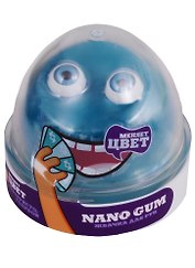 Игрушка-лизун «Меняет цвет серебристо-голубой», Nano Gum
