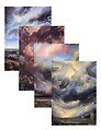Книга для записей А5 96л "Sky" тв.обл., ассорти
