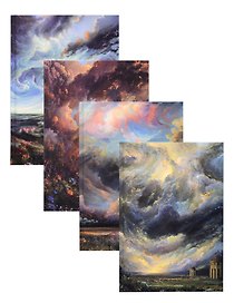 Книга для записей А5 96л "Sky" тв.обл., ассорти