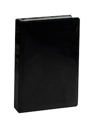 Ежедневник полудат. А5 192л "Classic" черный, иск.кожа, поролон, тон.бумага, справ.мат-лы, ляссе, Listoff