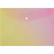 Папка-конверт А4 на кнопке "Aurora Borealis", ассорти