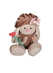 Мягкая игрушка Зайка Ми с цветочком (18 см) (SidS-020)