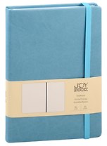Книга для записей А5 96л тчк. "Joy Book. Грозовое небо" иск.кожа, тонир.блок, скругл.углы, ляссе, резинка, карман на задн.форзаце