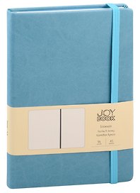 Книга для записей А5 96л тчк. "Joy Book. Грозовое небо" иск.кожа, тонир.блок, скругл.углы, ляссе, резинка, карман на задн.форзаце