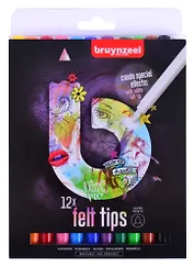 Фломастеры Bruynzeel, 12 цветов