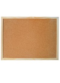 Доска офисная пробковая, 60 х 90 см, деревянная рамка, inФОРМАТ