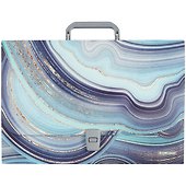 Папка -портфель пластиковый «Marble Kyanite» А4+, в индивидуальной упаковке, Erich Krause - 0