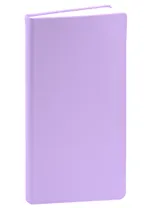 Книга для записей А5- 80л тчк. "Grace. Фиалковый" интегр.обл., иск.кожа, скругл.углы, ляссе